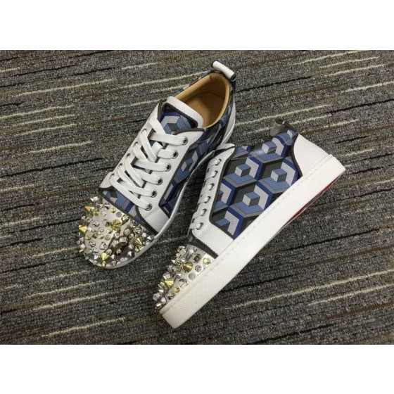Christian Louboutin Sneakers Low Top White Blue Men Women
