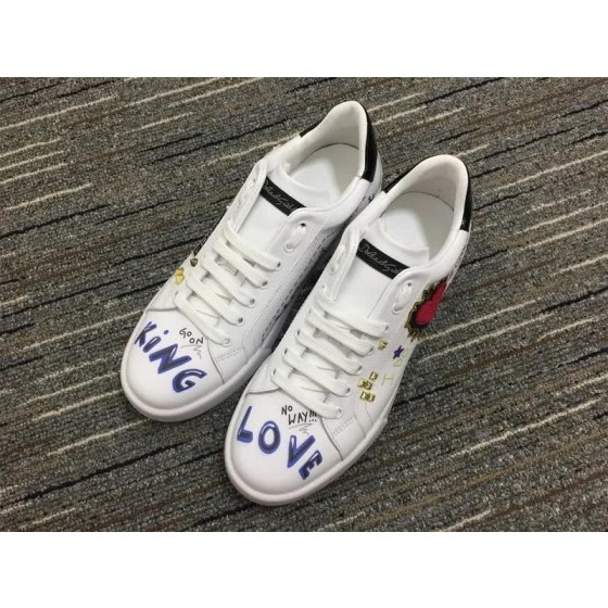 Dolce&Gabbana Portofino Sneakers White Red Purple And Black Men Women