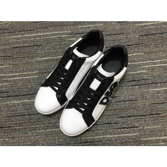 Dolce&Gabbana Portofino Sneakers White Black Men Women