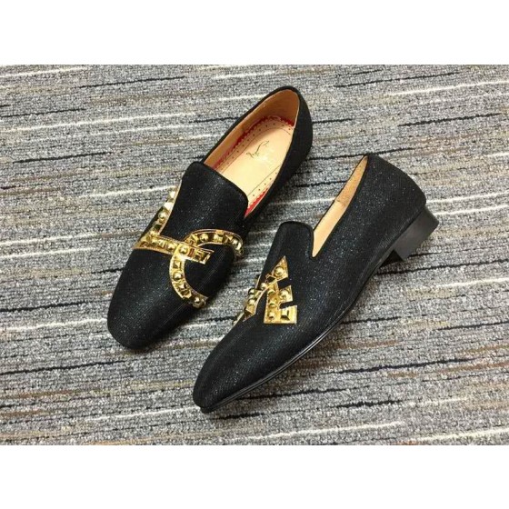 Christian Louboutin Loafers Black Golden Men