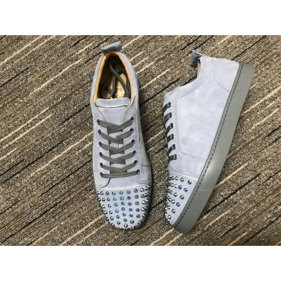 Christian Louboutin Sneakers Rivets Grey Men Women
