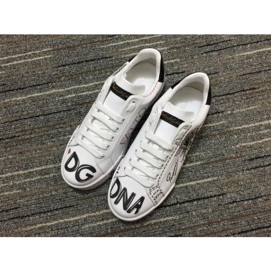 Dolce&Gabbana Portofino Sneakers White Black And Red Men Women