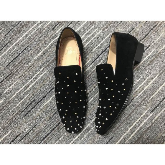 Christian Louboutin Loafers Suede Rivets Black Men