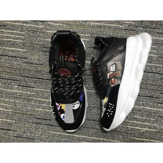 Versace Sneakers High Quality Black White Men Women