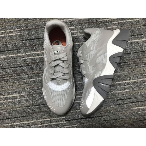 Versace Sneakers High Quality Grey White Brown Men Women