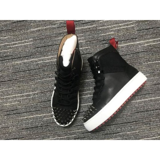 Christian Louboutin Sneakers High Top Black White Men Women