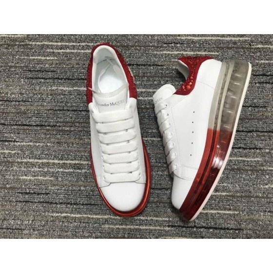Alexander McQueen Sneakers Leather White Red Men Women