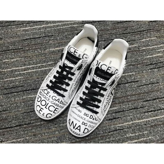 Dolce&Gabbana Portofino Sneakers White Black Men Women