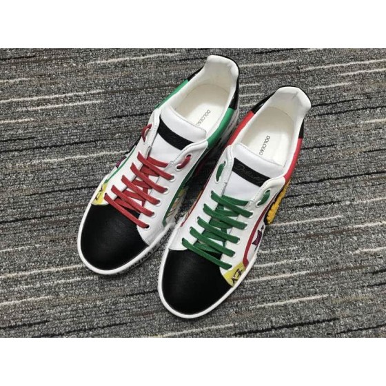 Dolce&Gabbana Portofino Sneakers White Black Red And Green Men Women