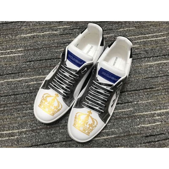 Dolce&Gabbana Portofino Sneakers White Black And Yellow Men Women