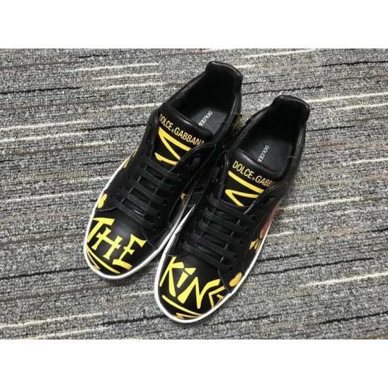 Dolce&Gabbana Portofino Sneakers Black Yellow And Red Men Women