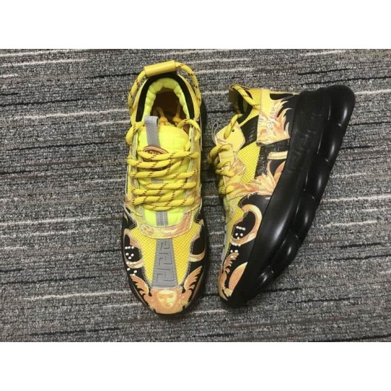 Versace Sneakers High Quality Yellow Black Men Women