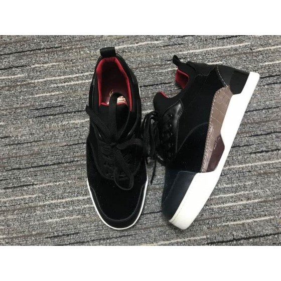 Christian Louboutin Sneakers Low Top Black Red White Men Women