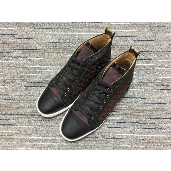 Christian Louboutin Low Spikes Coffee Black Men Women