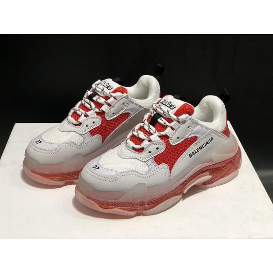 Balenciaga Triple S Sports Shoes Air White Red Men Women