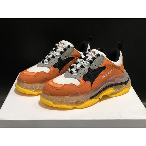 Balenciaga Triple S Sports Shoes Air Orange Men Women