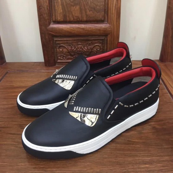 Fendi Slip-on Monster Black Red White Men