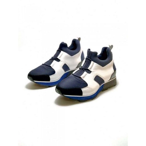 Hermes Fashion Comfortable Shoes Cowhide Black And White Men