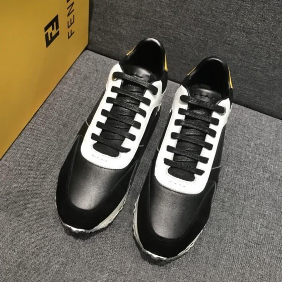 Fendi Sneakers Black Yellow White Men