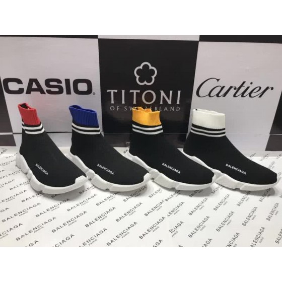 Balenciaga Speed Sock Boots Cross Stripe