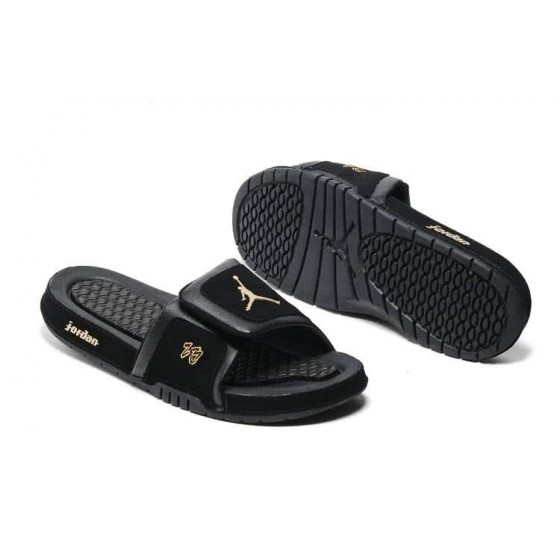 Air Jordan 2  Slipper Black And Gold Men