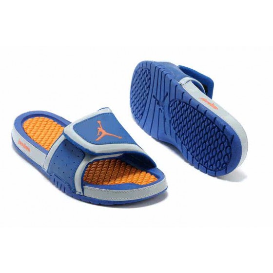 Air Jordan 2 Hydro Slipper Blue Orange And Grey Women