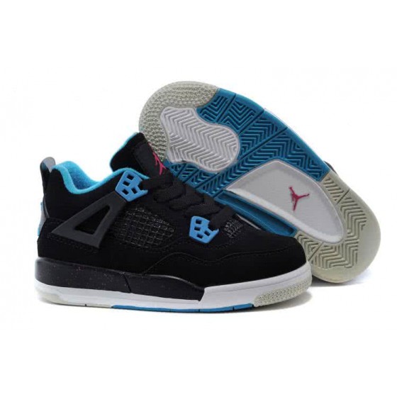 Air Jordan 3 Shoes Black Blue And White Children