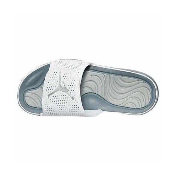 Air Jordan 5 White And Grey Slipper Men