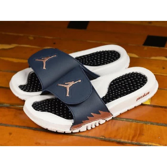 Air Jordan 5 White And Black Slipper Men