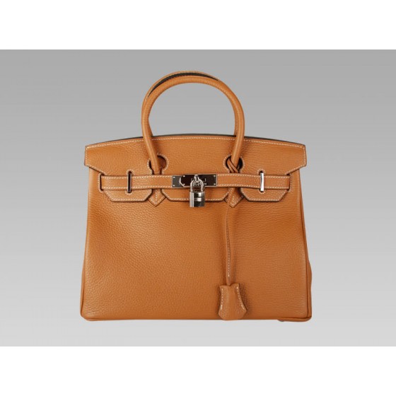 Hermes Birkin 30cm Togo Leather Brown Gold