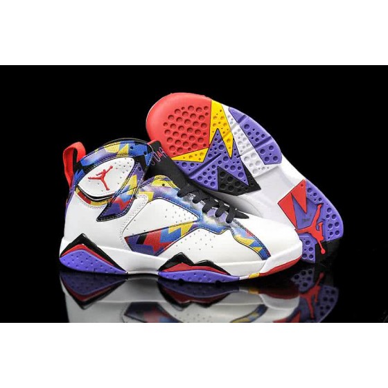 Air Jordan 7 White And Purple Men
