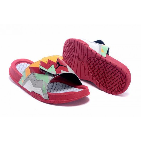 Air Jordan 7 Comfortable Slipper Red And White Women