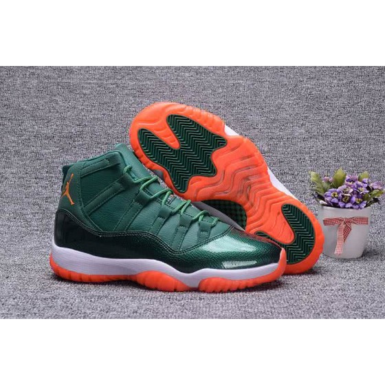 Air Jordan 11 Green Upper Red And White Sole Men