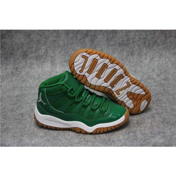 Air Jordan 11 Kids Green Upper