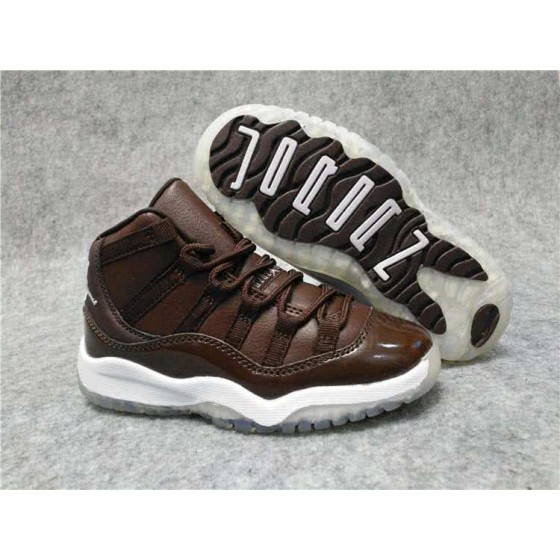 Air Jordan 11 Kids Brown Upper