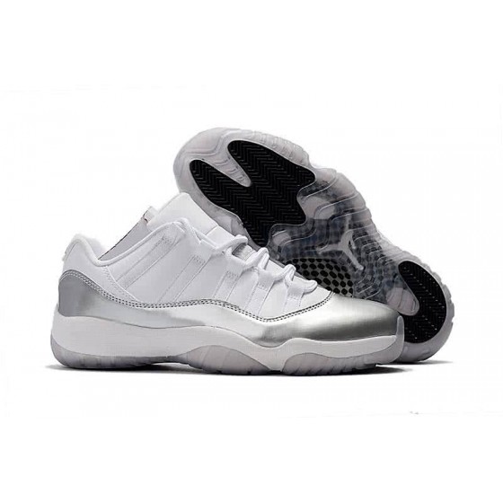 Air Jordan11 White And Silver Men