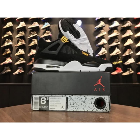 Air Jordan 4 Royalty Black And Gold Men