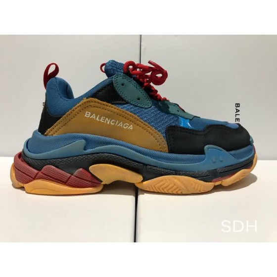 Balenciaga Tripe-S Retro Brown Blue Red