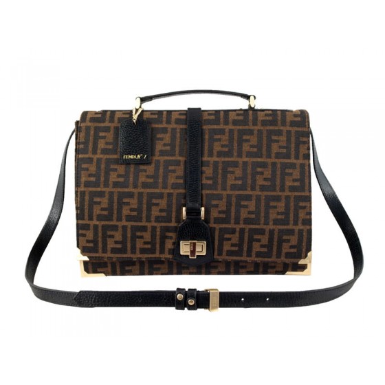Fendi Classico No.1 Bag In Zucca Brown