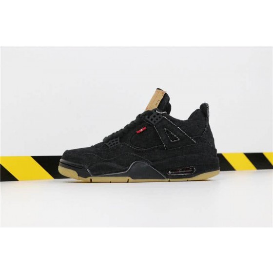 Levis x Air Jordan 4 Black Denim Black And White Men