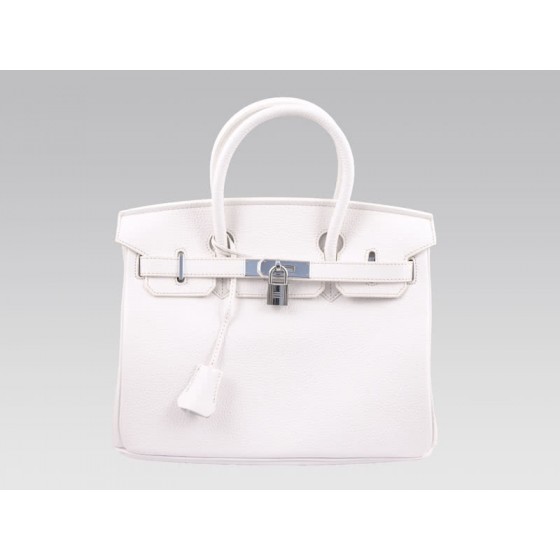 Hermes Birkin 30cm Togo Clemence White