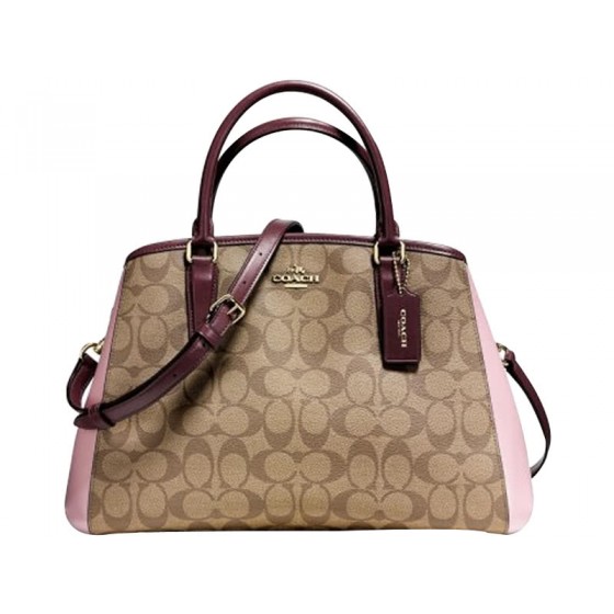 Coach Colorblock Signature Margot Carryall Bag Pink