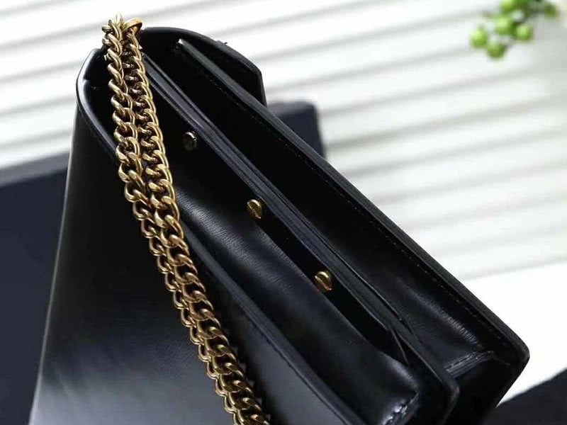 Saint Laurent Cassandra Monogram Clasp Bag Calfskin Black 7