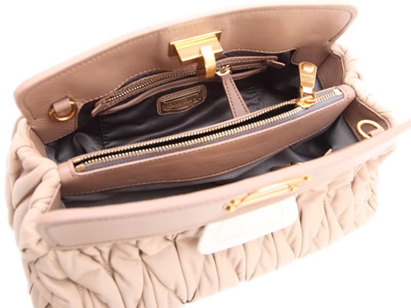 Miu Miu Matelasse Oversized Convertible Clutch Beige 8