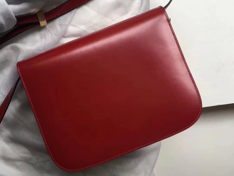 Celine Medium Classic Bag In Box Calfskin Burgundy 3