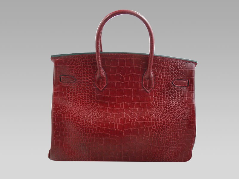 Hermes Birkin 40cm Crocodile Red 4