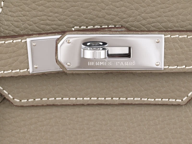 Hermes Birkin 35cm Togo Clemence Gris Clair 7