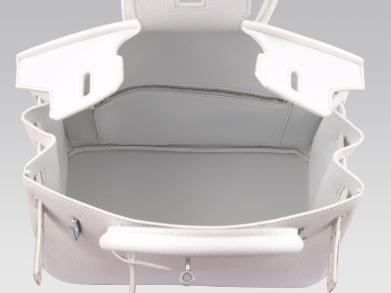Hermes Birkin 30cm Togo Clemence White 9