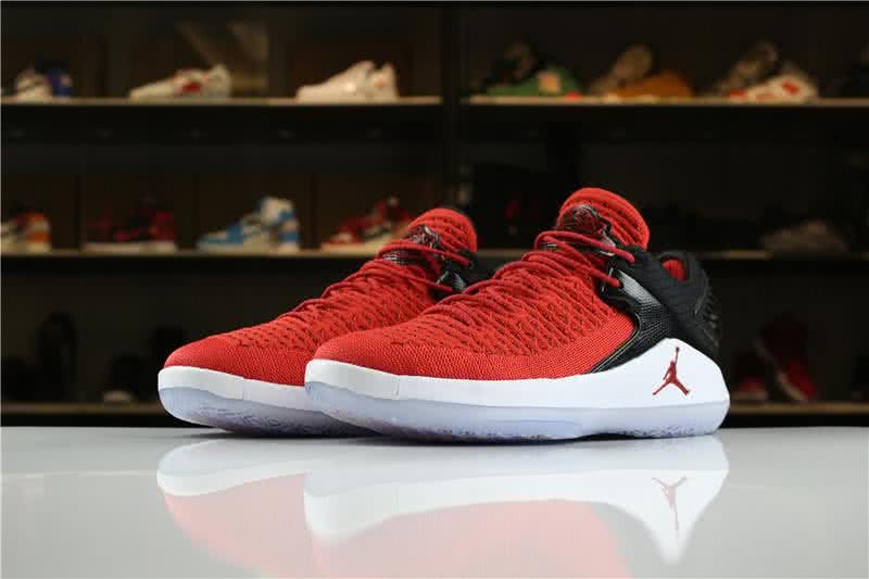 Air Jordan 32 Low Win Like 96 Black White And Red Men 4