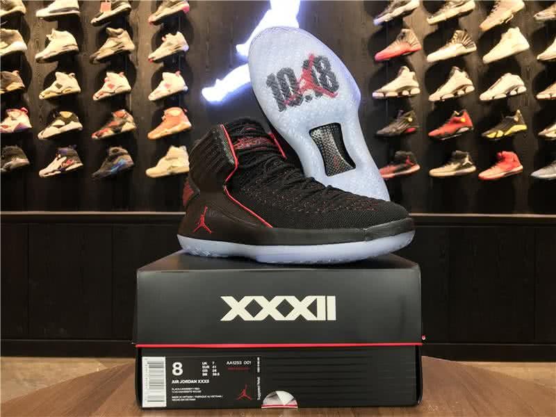 Air Jordan 32 MJ Day Black And Red Men 7
